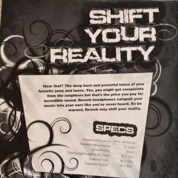 Wicked Reverb Over the Ear Headphones NIB - Picture 2 of 4